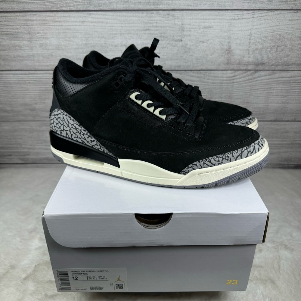 Nike Jordan 3 retro “off noir” size woman’s 12